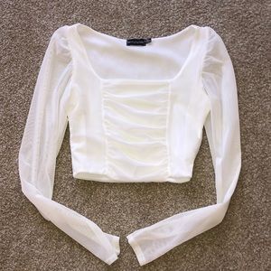 PRETTY LITTLE THINGS LONG SLEEVE CROP TOP